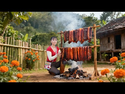 Go to the Market – Selling Smoked Pork & Getting a Puppy!