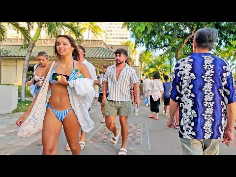 HAWAII | Walking Tour in Waikiki on Kuhio Avenue #vacation #travel #walkingtour