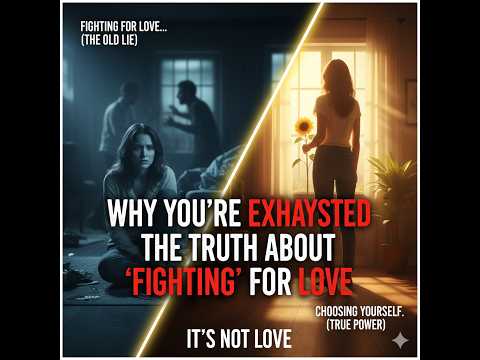 Stop Fighting for Love: The Brutal Reason You’re Actually Exhausted #ellensmile #motivation #love