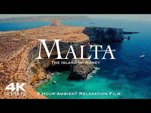 [4K] MALTA 2026 🇲🇹 Drone Aerial, The Island of Honey | 3 Hour Ambient Relaxation Film of Valletta