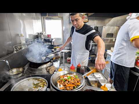 Super High Speed Wok Skills! A Local Chinese Restaurant with Perfect Teamwork
