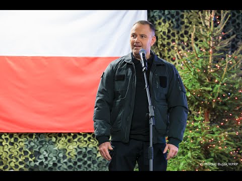 Wigilijne spotkanie Prezydenta RP Karola Nawrockiego z żołnierzami i funkcjonariuszami.