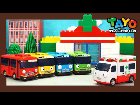 Tayo Kendaraan berat Mainan menunjukkan l #37 Membangun rumah sakit bersama l Tayo Bus Kecil