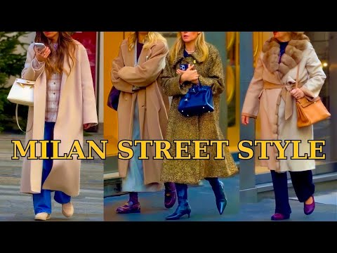 Milan Street Fashion 2025✨Stylish Cold-Season Outfits, Timeless Elegance and Best Italian Trends