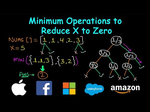Minimum Operations to Reduce X to Zero | Dynamic Programming | Leetcode #1658
