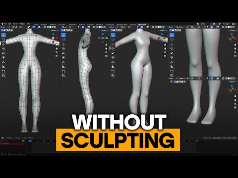 Modelling a Body from Scratch WITHOUT Sculpting