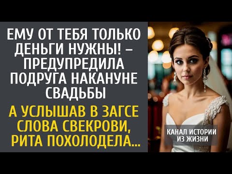 Ему от тебя только деньги нужны! – сказала подруга пред свадьбой… А услышав в ЗАГСе слова свекрови…
