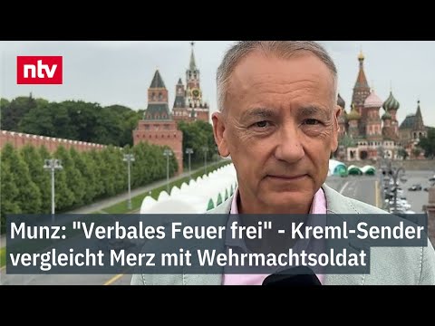 Munz: "Verbales Feuer frei" -  Kreml-Sender vergleicht Merz mit Wehrmachtsoldat