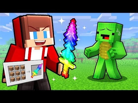 JJ Prank Mikey with Random Crafts in Minecraft (Maizen)