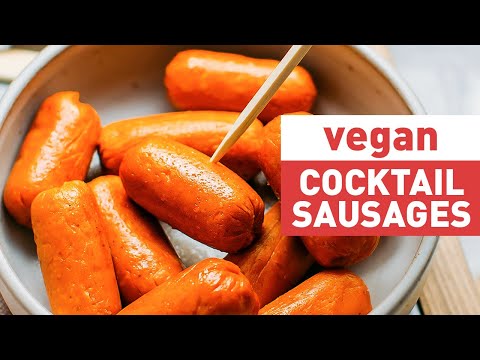 Vegan Cocktail Sausages (Frankfurters)