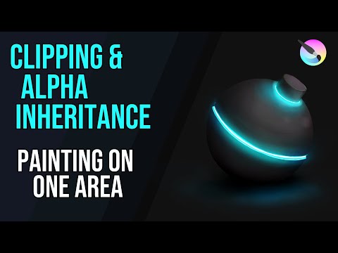 Clipping or Alpha Inheritance - Krita - Painting on one area
