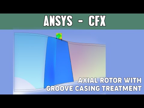 Axial compressor with circumferential groove casing treatment CFD Analysis | Ansys CFX
