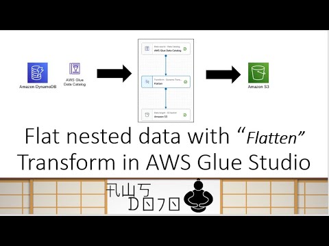 AWS Tutorials - Flat nested data with “Flatten” Transform in AWS Glue Studio