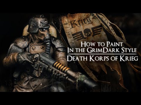 Painting Death Korps of Krieg in the Grimdark Style | Warhammer 40,000
