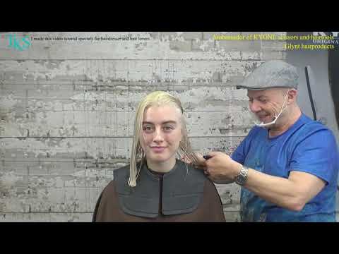 Trim my medium long hair and Fix the Color. Kiki models in this TKS tutorial