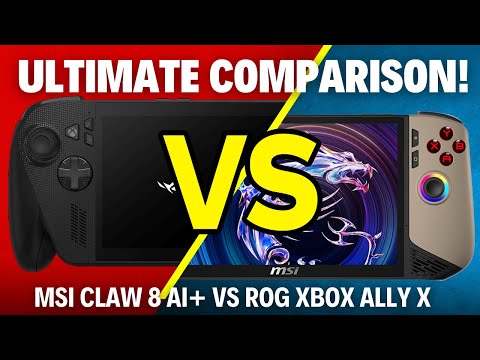 ROG Xbox Ally X vs. MSI CLAW 8 AI+ | THE ULTIMATE COMPARISON VIDEO