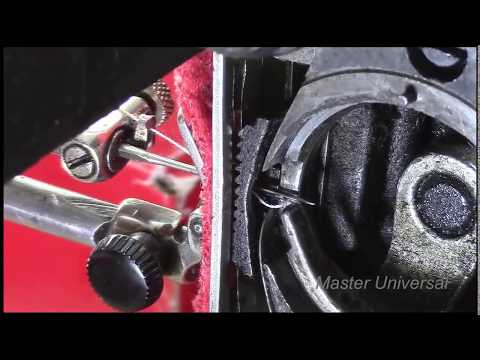 The sewing machine is skipping stitches, the shuttle tip is too far from the needle. A loop is fo...