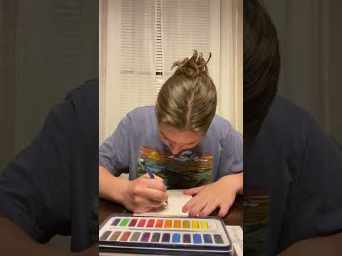 DIY watercoloring👀🥰 #DIY