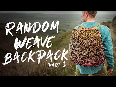 Open weave pack basket | Backpack weaving tutorial