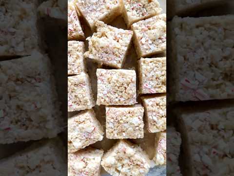 Peppermint Rice Krispie Treats