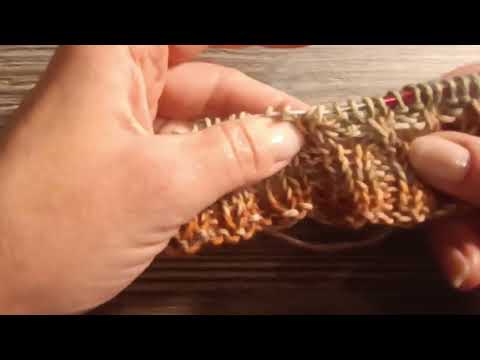 Узор с перекрестами на основе резинки 2 на 2