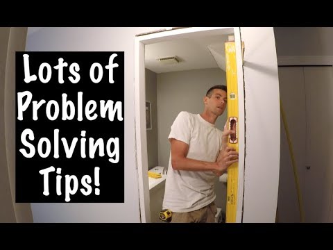 How To Install a Door in Bad Framing!