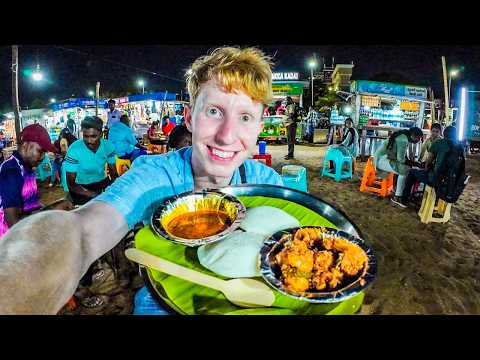 My First Time in South India!! Seafood Feast on Chennai's 2km Beach ๐ฎ๐ณ