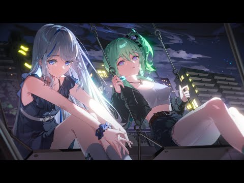 잿빛과 푸름 (灰色と青) / 아오쿠모 린 x 유즈하 리코 (Aokumo Rin x Yuzuha Riko) Cover