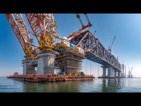How Japan Built a Massive Cable-Stayed Bridge Over the Sea – Bridge Construction Full Documentary