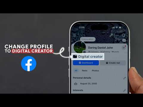 How To Change Facebook Profile To Digital Creator?