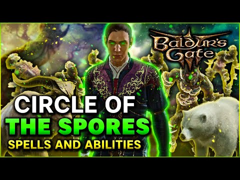 Baldur's Gate 3: Circle Of The Spores Druid - All Spells and Abilities (Full Release)