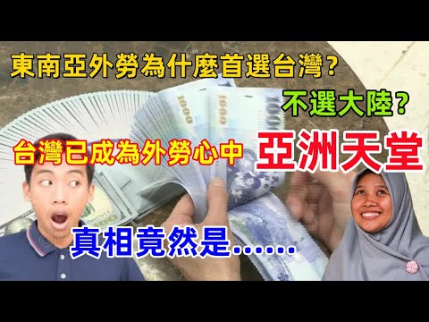 台灣為什麼成為東南亞外勞的首選？先進發達的大陸為什麼沒人去？真相讓人意外，外勞說出了原因......