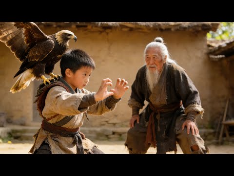 Kung Fu Film! A 5-year-old boy learns martial arts, mastering the strongest Eagle Claw technique!