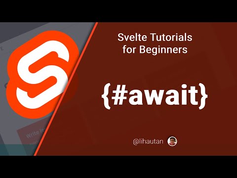 Svelte Tutorial for Beginners - Fetching data in Svelte component and the {#await} block