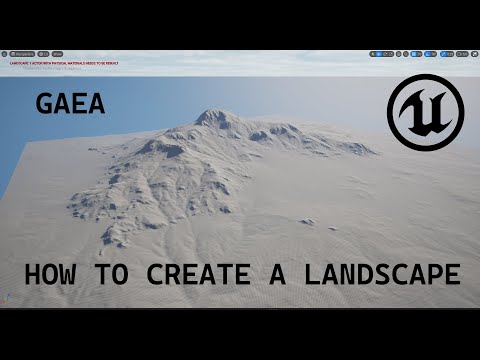 How to create a landscape in Gaea and import into UE5 - Unreal engine 5 Tutorial