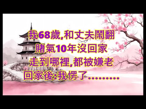 我68歲，和丈夫鬧翻後，賭氣10年沒回家，到哪都被嫌老，回家一開門：我愣了…