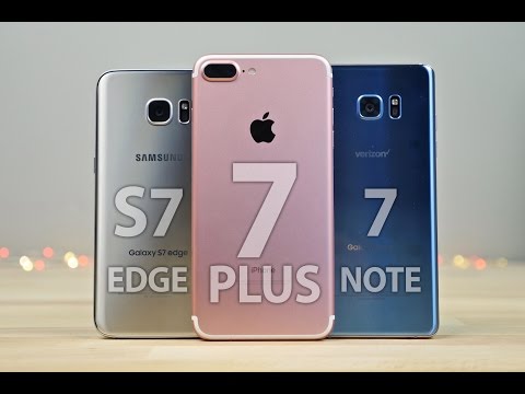 iPhone 7 Plus vs Samsung Galaxy S7 Edge & Note 7 Full Comparison!
