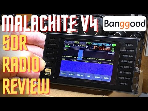 Malahit V4  DSP SDR  Radio (50KHz-2GHZ)  Review / on air testing. (Banggood)