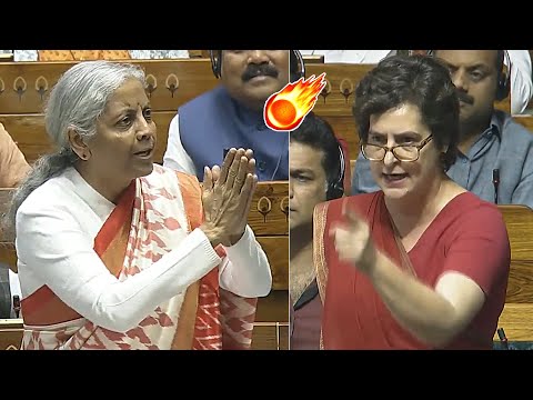 Nirmala Sitharaman And Priyanka Gandhi Speeches In Lok Sabha | Congress Vs BJP | News Buzz