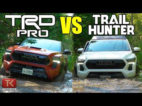 Toyota Tacoma TRD Pro vs Tacoma Trailhunter - Off-Road Showdown in Toyota's New Midsize Trucks