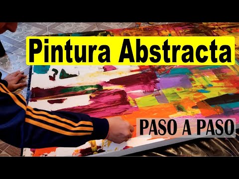 Abstract Art with Acrylic Paint on Canvas | Abstract Painting Step by Step