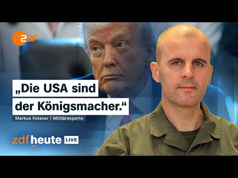 Trump und Putin - Oberst Reisner über die Machtlosigkeit der Ukraine | ZDFheute live