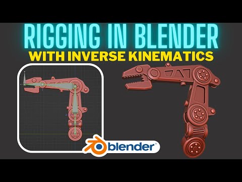 Rigging with Inverse Kinematics (IK) in Blender - Mechanical Arm
