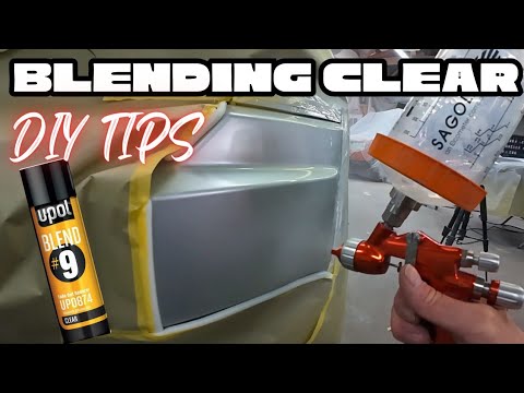 Auto painting: blending clear coat / smart blend and bumper scratch repair.