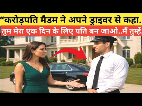 करोड़पति मैडम ने अपने ड्राइवर से कहा—तुम मेरा एक दिन के लिए पति बन जाओ. मैं तुम्हें..फिर जो हुआ.
