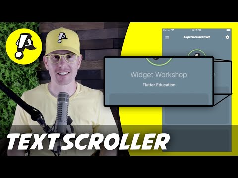 Flutter Text Scroller | Widget Workshop