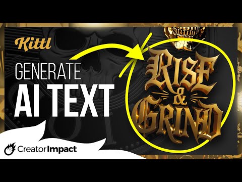 NEW! Powerful AI Text Generator in Kittl! (Powered by Ideogram AI)