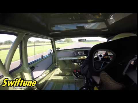 Goodwood Revival test 100mph round Madgwick... Sideways