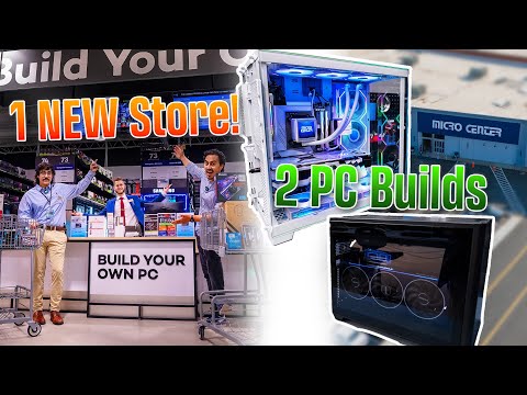 Our First 2 PC Builds In the NEW Charlotte Micro Center Location!