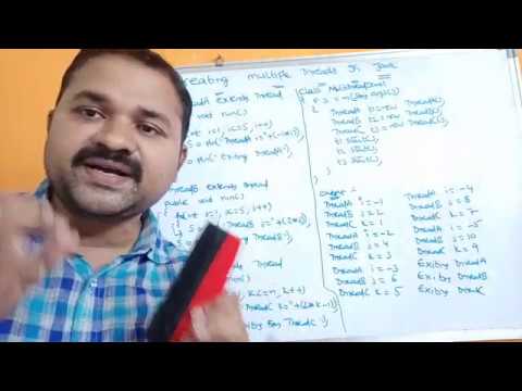 Creating Multiple Threads in java using Thread class || java program to create multiple threads